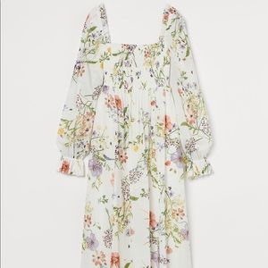 NWT H&M Wildflower Meadow Smocked Dress